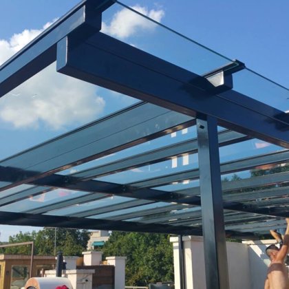 üvegtetők , pergolarendszerek , üvegfüggöny