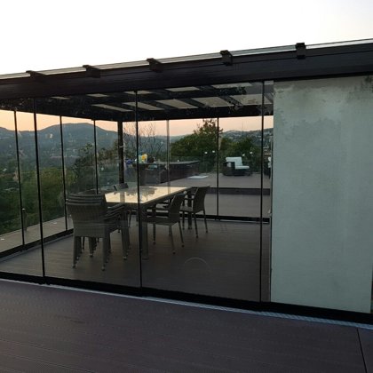 látvány terasz, üvegterasz, panoráma terasz